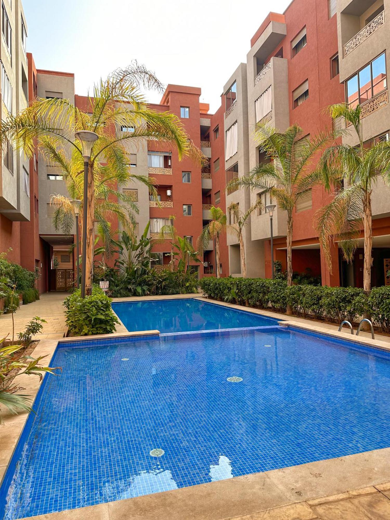 Condo In Marrakech With Pool Марракеш Экстерьер фото